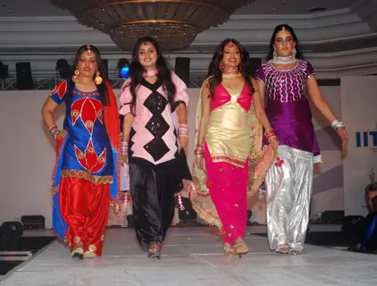 Models walk the ramp at IITC Annual Fashion Show