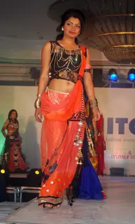 Models walk the ramp at IITC Annual Fashion Show