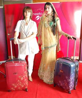 Neeta Lulla with Miss India Kanishta Dhanker launches designer bags with VIP at JW Marriott