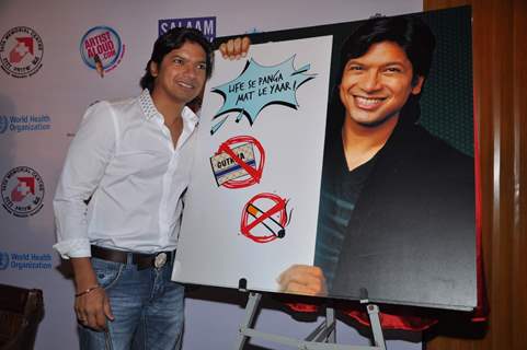 Shaan at Anti-tobacco campaign with Salaam Bombay Foundation and other NGOs, Tata Memorial, Parel. .