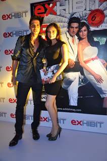 Dia Mirza and Zayed Khan at Exhibit Magazine anniversary bash, Vie Lounge, Juhu in Mumbai