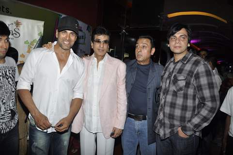 Akshay Kumar, Jeetendra and Gulshan Grover grace Ekta Kapoor's film Ragini MMS premiere at Cinemax, Andheri in Mumbai. .