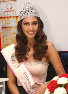 Pantoloons Femina Miss India 2011 Hasleen Kaur at the inauguration of Skoda's 3S facility in New Delhi. .