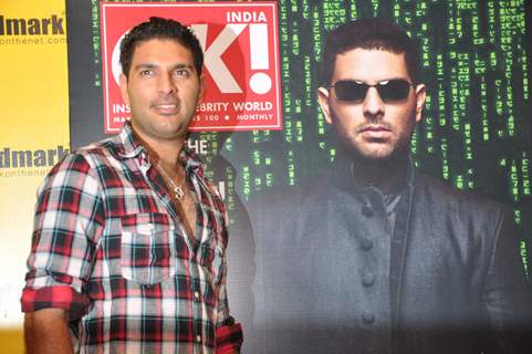 Yuvraj Singh unveils latest issue of 'OK' magazine at Oxford