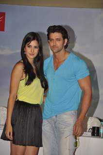 Hrithik Roshan and Katrina Kaif at Zindagi Na Milegi Dobara first look in Novotel on 15th May 2011. .