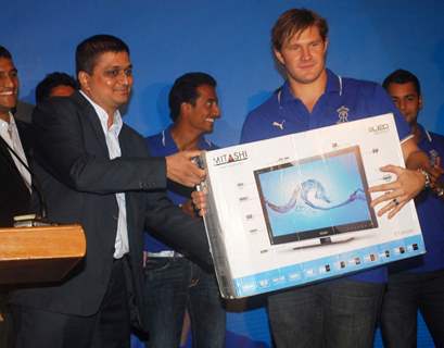 Rajasthan Royals team launches new range of Lcd Mitashi