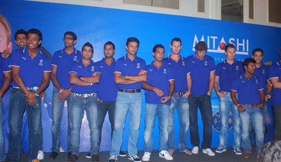 Rajasthan Royals team launches new range of Lcd Mitashi