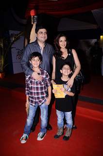 Sonali Bendre with family at premiere of Pirates of the Carribean at IMAX