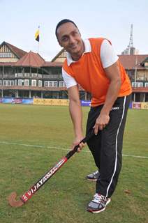 Rahul Bose at celebrity hockey match