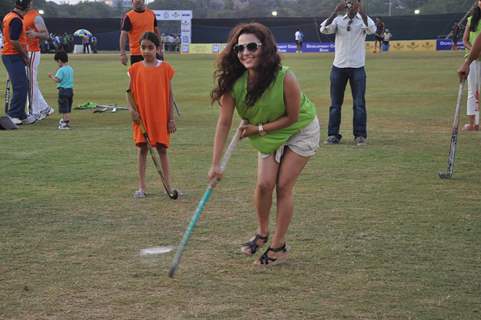 Celebs at Celebrity hockey match