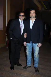 Dharmendra and Bobby Deol at IIFA press meet at Grand Hyatt