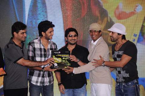 Arshad Warsi, Javed Jaffrey and Ritesh Deshmukh at IIFA press meet at Grand Hyatt