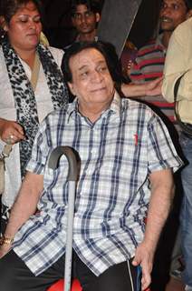 Kader Khan shoots for 'Andha Kanoon' at Cinevista. .