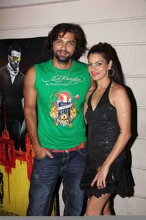 Chetan Hansraj with wife at 'Ragini MMS' movie success bash