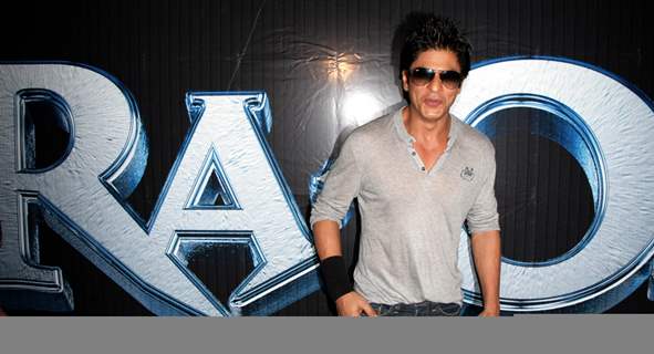 Shah Rukh Khan launch the theatrical promo of his film 'Ra.One' at IMAX BIG Cinemas in Wadala