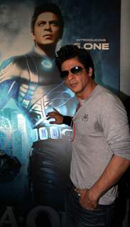 Shah Rukh Khan launch the theatrical promo of his film 'Ra.One' at IMAX BIG Cinemas in Wadala