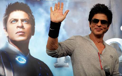 Shah Rukh Khan launch the theatrical promo of his film 'Ra.One' at IMAX BIG Cinemas in Wadala