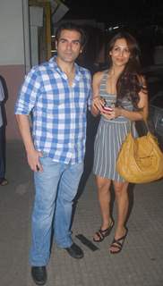 Arbaaz Khan and Malaika Arora Khan at Special screening of movie 'Ready'