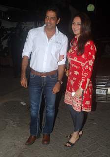 Anup Soni and Juhi Babbar at special screening of 'Ready' movie at Ketnav