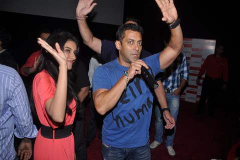 Salman Khan and Asin for upcoming film 'READY' exclusively for NGO Kids at Cinemax Versova