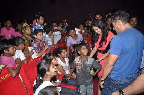 Salman Khan and Asin for upcoming film 'READY' exclusively for NGO Kids at Cinemax Versova