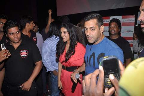 Salman Khan and Asin for upcoming film 'READY' exclusively for NGO Kids at Cinemax Versova