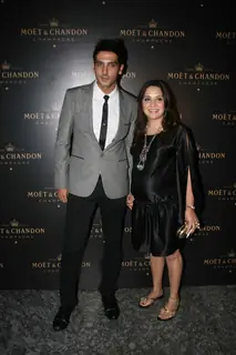 Zayed Khan at Farah Ali Khan's dinner for Moet & Chandon champagne launch