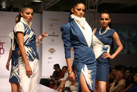 The fashion show by new graduate designers from Pearl Academy of Fashion,in New Delhi