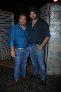 Santosh Singh with Ramji Gulati at Ss Se Sarsati launch party of Ocean Multimedia India
