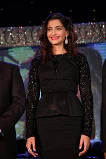 Sonam Kapoor at IIJW fashion week announcement, Grand Hyatt in Mumbai