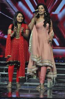 Shreya Ghoshal at X FACTOR 12 finalists Introduction in Filmcity. .