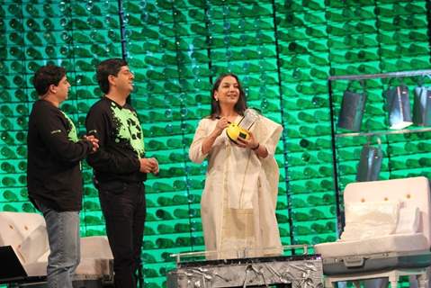 Shabana Azmi, Cyrus Broacha & Vikram Chandra on NDTV Greenathon that took place at Yash Raj Studio