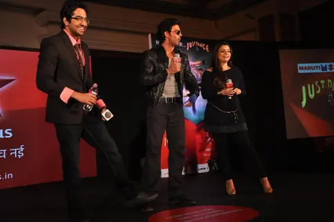 Hrithik Roshan and Vaibhavi Merchant at television’s reality show platform, 'Just Dance' press meet at TajLands End