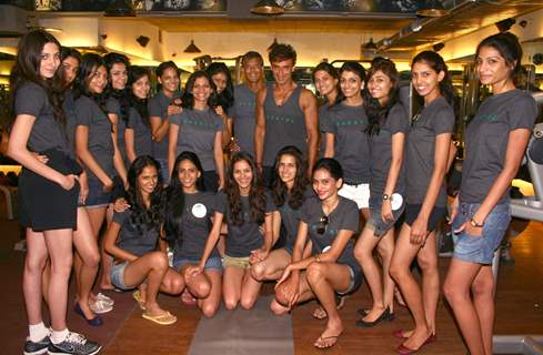 The finalist of 'Ford Models-India' at the Breathe-Spa & Gym, in New Delhi