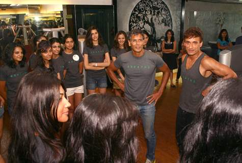 The finalist of 'Ford Models-India' at the Breathe-Spa & Gym, in New Delhi