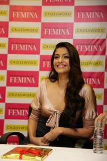 Sonam Kapoor at Femina Magazine event at Crossword Store in PVR Dynamix Mall in Juhu, Mumbai