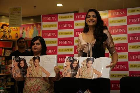 Sonam Kapoor at Femina Magazine event at Crossword Store in PVR Dynamix Mall in Juhu, Mumbai