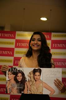 Sonam Kapoor at Femina Magazine event at Crossword Store in PVR Dynamix Mall in Juhu, Mumbai