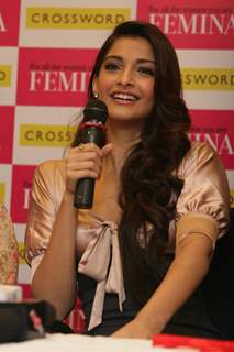 Sonam Kapoor at Femina Magazine event at Crossword Store in PVR Dynamix Mall in Juhu, Mumbai