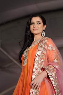 Simone Singh walk the ramp for Shaina NC and Manish Malhotra at the Pidilite-CPAA charity fashion show