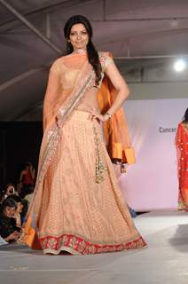 Shama Sikanderwalk the ramp for Shaina NC and Manish Malhotra at the Pidilite-CPAA charity fashion show