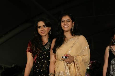 Kajol walk the ramp for Shaina NC and Manish Malhotra at the Pidilite-CPAA charity fashion show