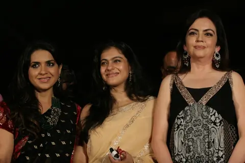 Kajol and Nita Ambani walk the ramp for Shaina NC and Manish Malhotra at the Pidilite-CPAA charity