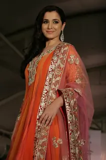 Simone Singh walk the ramp for Shaina NC and Manish Malhotra at the Pidilite-CPAA charity fashion sh