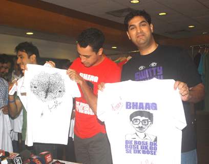 Imran Khan, Vir Das and Kunal Roy Kapoor launches Tshirts of Delhi Belly