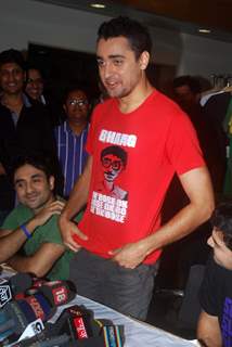 Imran Khan, Vir Das and Kunal Roy Kapoor launches Tshirts of Delhi Belly