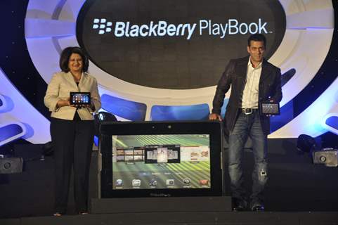 Salman Khan launches Blackberry Playbook