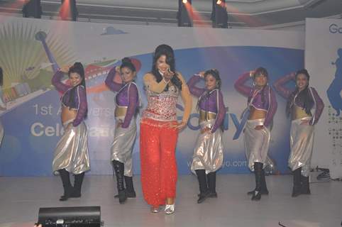 Sameera Reddy performs during the first anniversary of Gojiyo’s Avatars in Mumbai