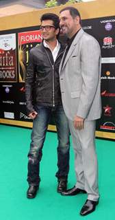 Boman Irani and Ritesh Deshmukh on IIFA Awards Green carpet