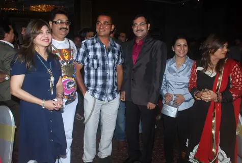 Kumar Sanu, Alka Yagnik and Abhijeet at Sudesh Bhosle Birthday Bash